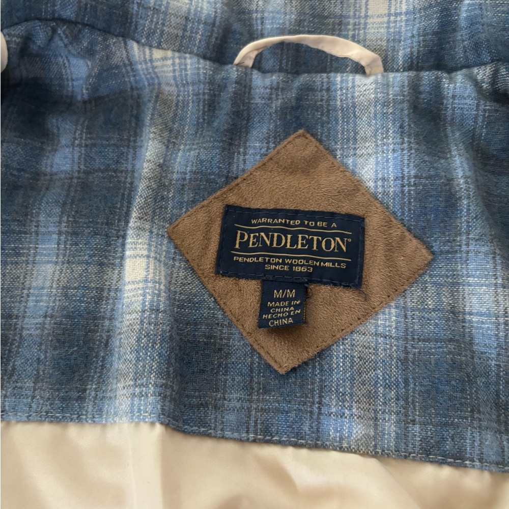 Pendleton Blue Plaid Wool Jacket - image 3